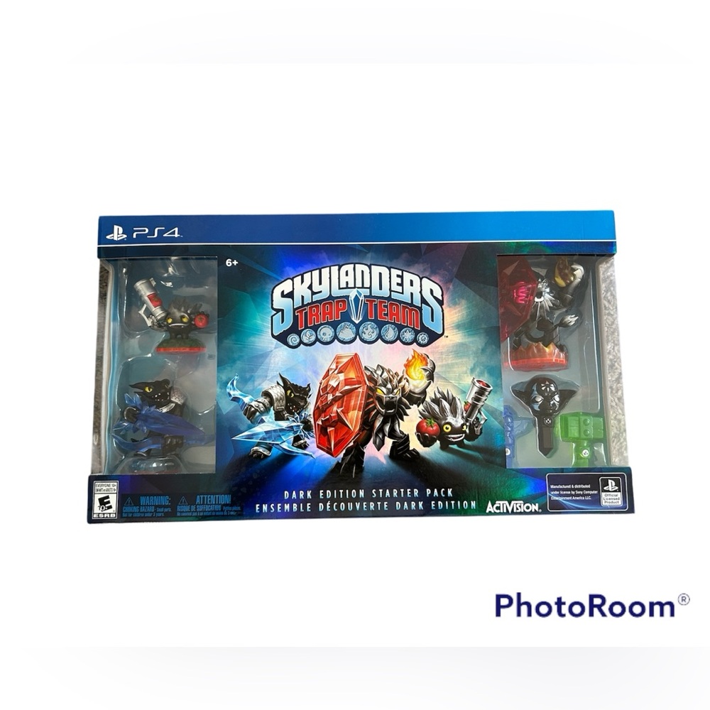 New Sealed CIB Skylanders Trap Team Dark Edition Starter Pack Game Set PS4